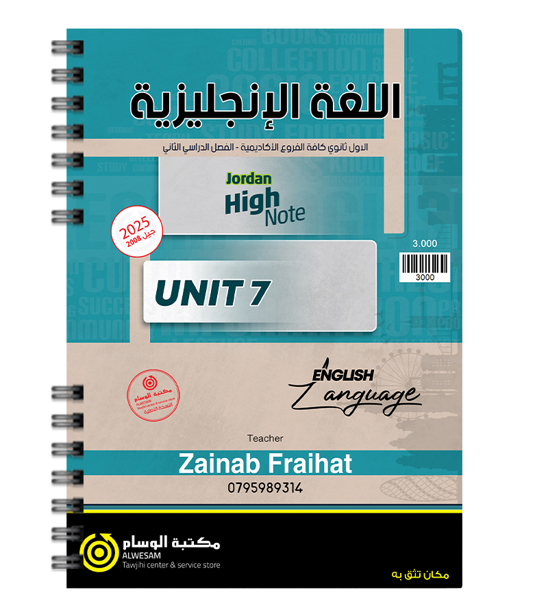 الوحدة السابعة زينب فريحات 2008