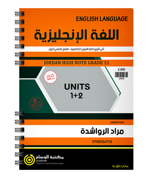 الوحدة الاولى و الثانية مراد الرواشدة متقدم 2008