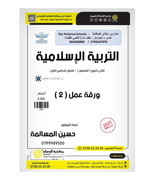 ورقة عمل حسين المسالمة تخصص 2008