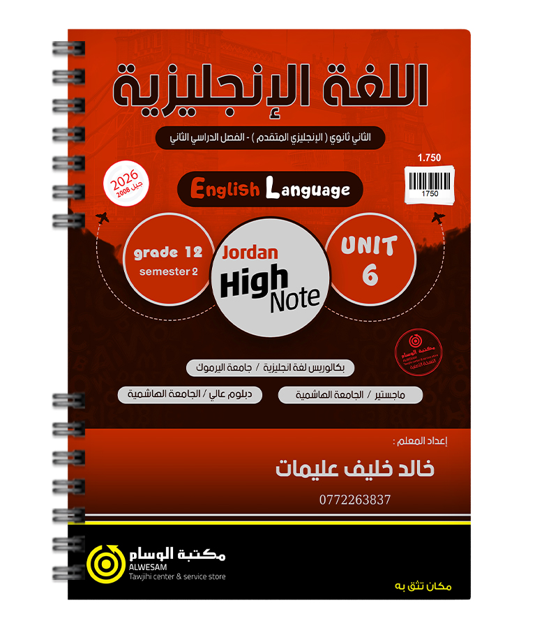 الوحدة السادسة خالد خلف عليمات متقدم  2008