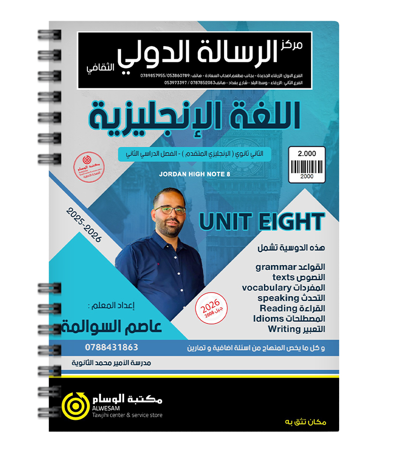 الوحدة الثامنة عاصم السوالمة متقدم 2008