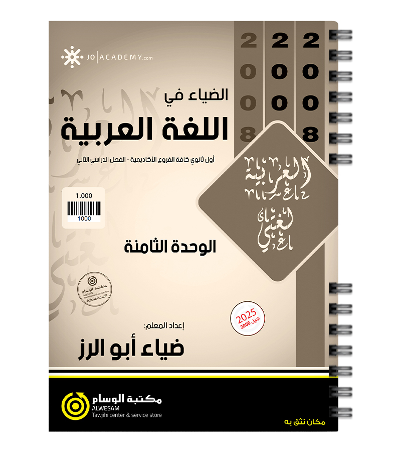 الوحدة الثامنة الفروع المهنية ضياء ابو الرز 2008