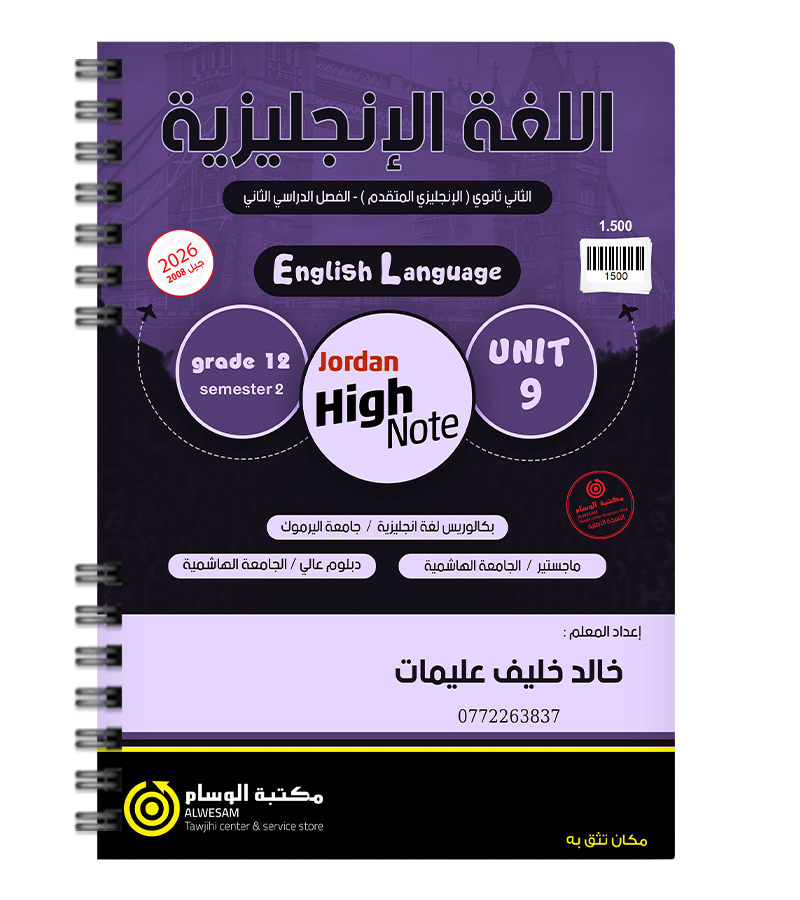 الوحدة التاسعة خالد خلف عليمات متقدم 2008