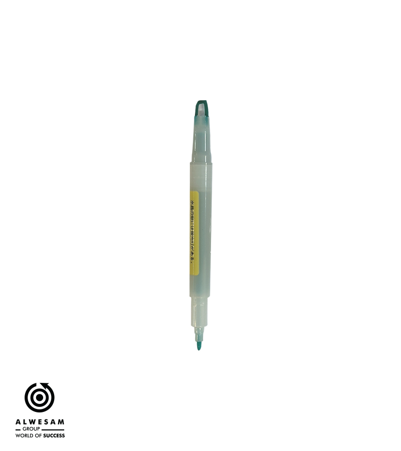 قلم تحديد برأسين (لون أخضر )