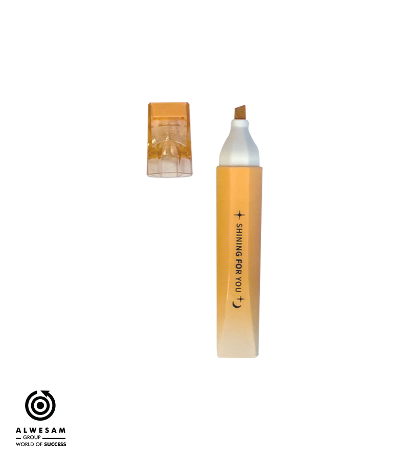 قلم تحديد لامع  (لون برتقالي فاتح )