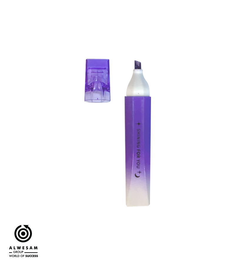 قلم تحديد لامع  (لون بنفسجي غامق )