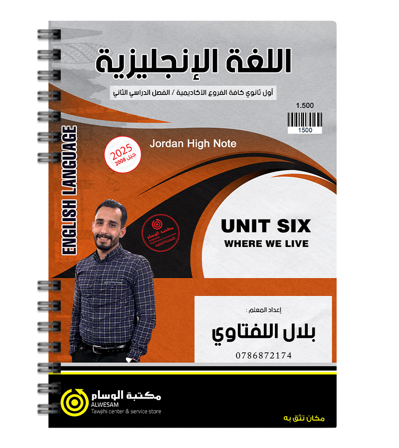 الوحدة السادسة بلال اللفتاوي 2008