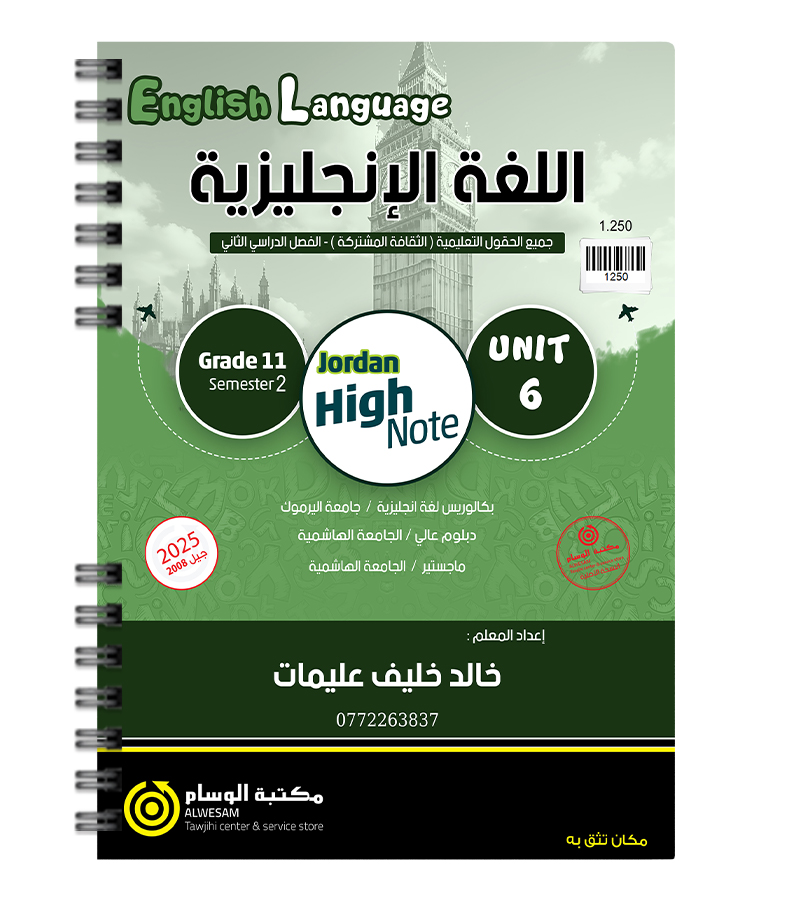 الوحدة السادسة خالد عليمات 2008