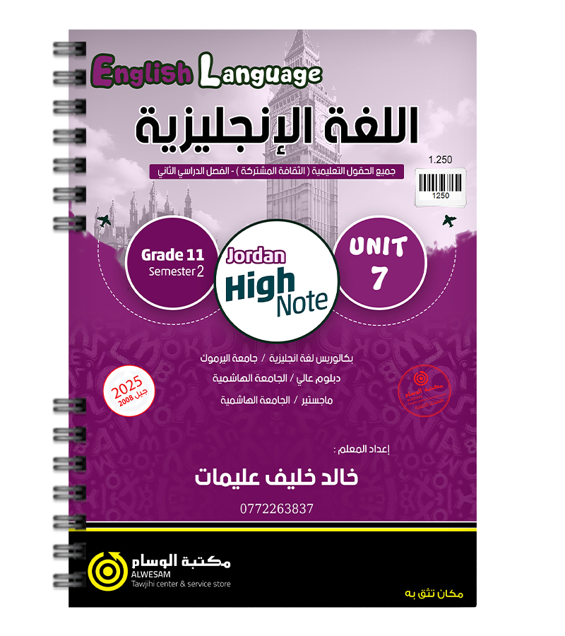 الوحدة السابعة خالد عليمات 2008