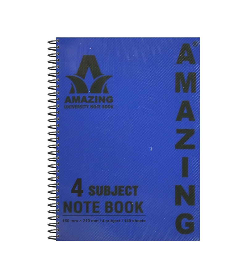 دفتر 4 مواد حجم صغير amazing (A5)