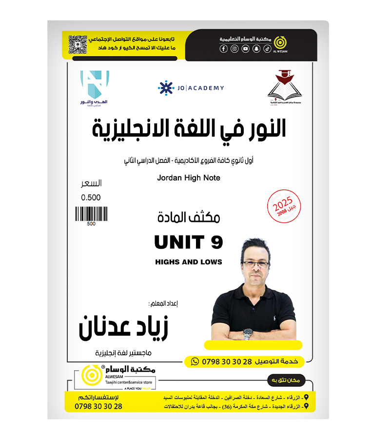 مكثف الوحدة التاسعة زياد عدنان 2008