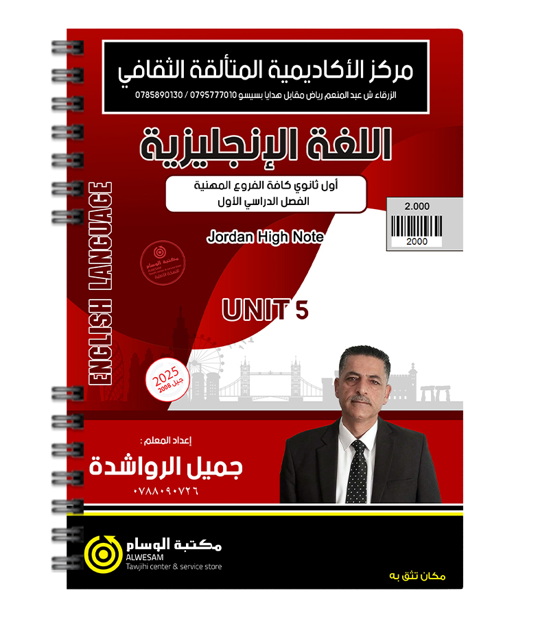 الوحدة الخامسة للفروع المهنية جميل الرواشدة 2008