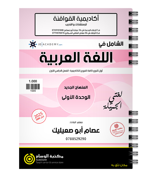 الوحدة الاولى عصام ابو صعيليك 2009