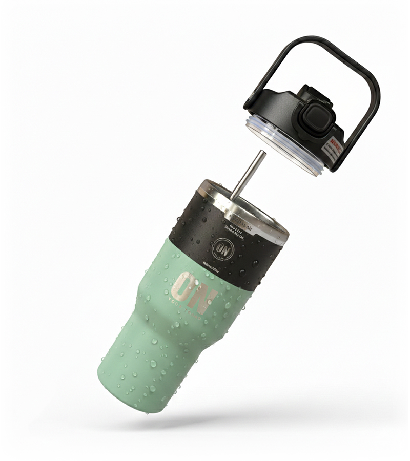 كوب ON أخضر(فستقي)  مع بكج مخصص