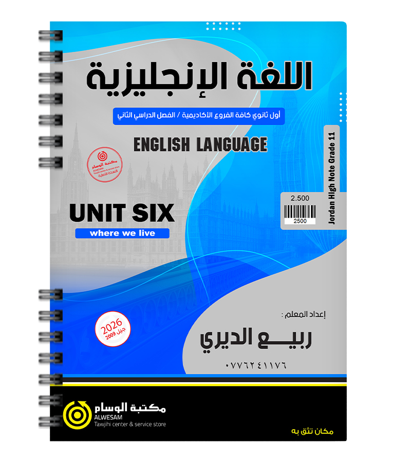الوحدة السادسة ربيع الديري 2009