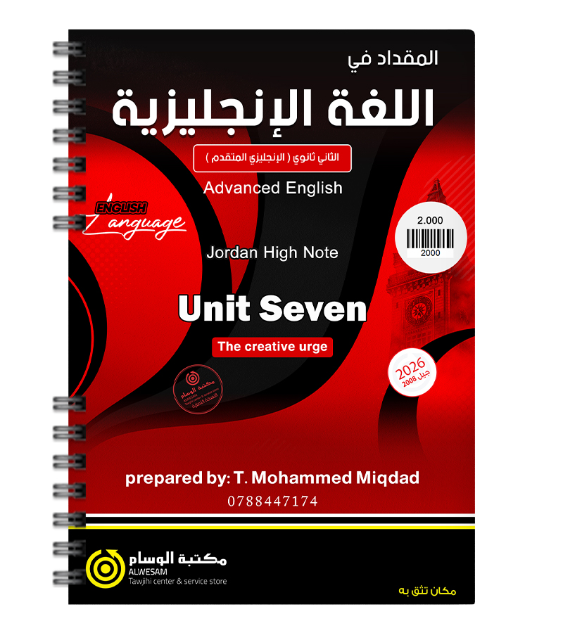 الوحدة السابعة محمد مقداد 2008